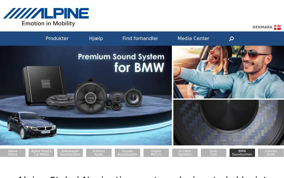 Screenshot of alpine.dk