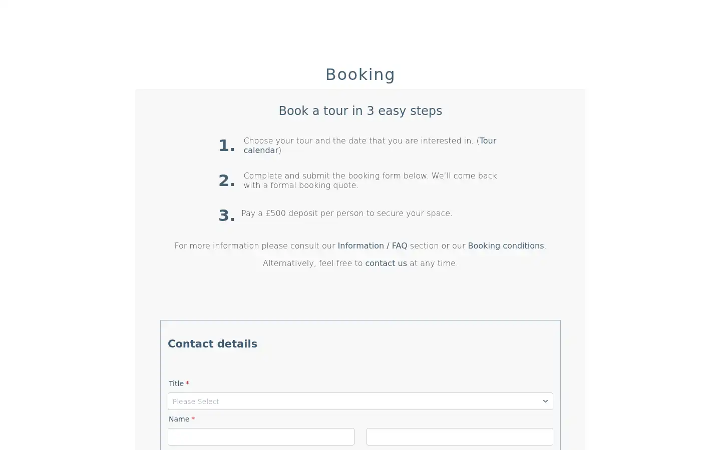Screenshot of alpinetreks.co.uk