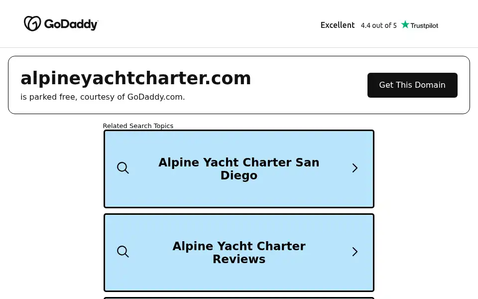 Screenshot of alpineyachtcharter.com
