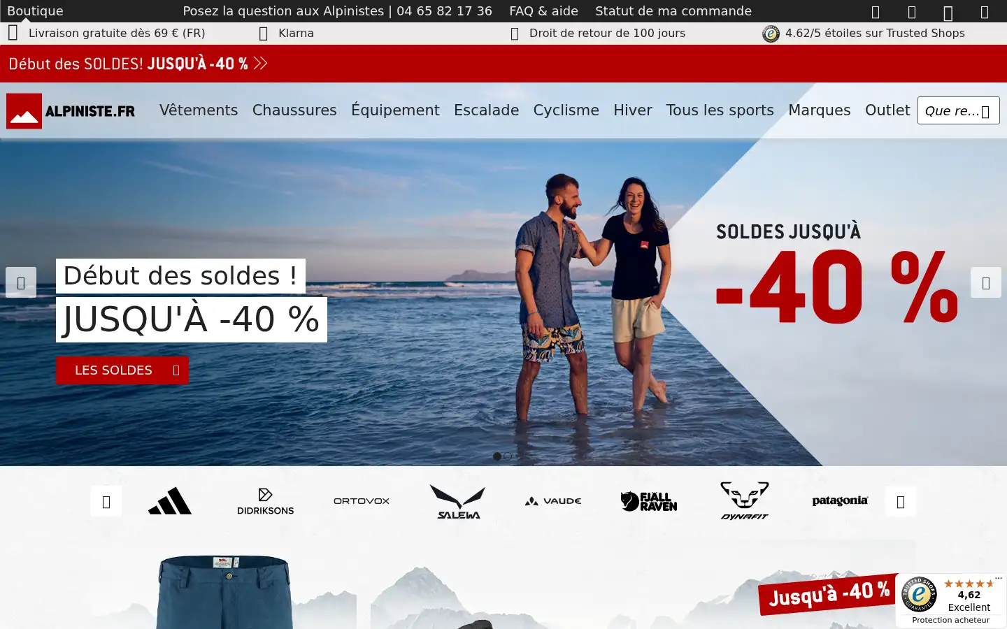 Screenshot of alpiniste.fr