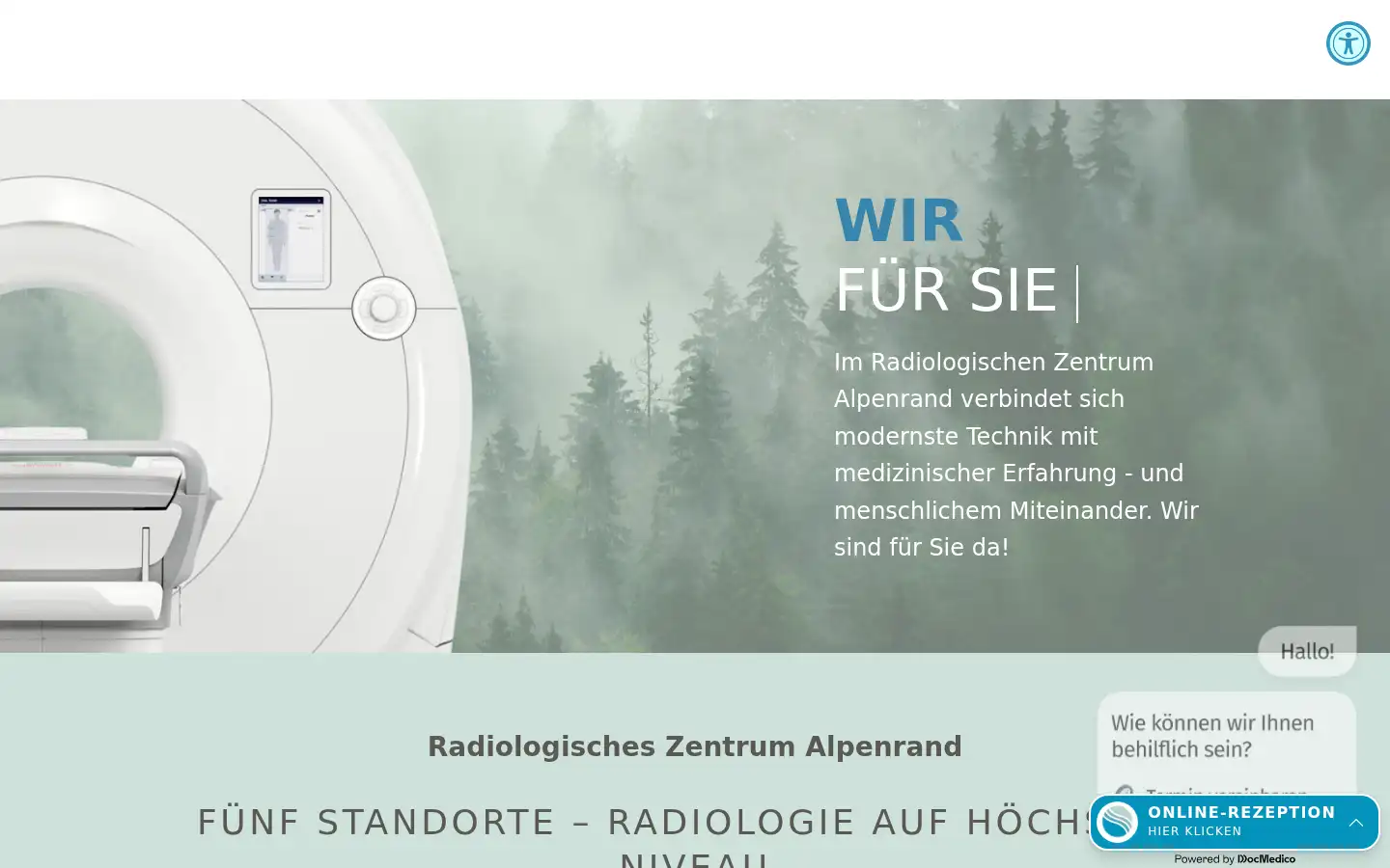 Screenshot of alprad-radiologie.de