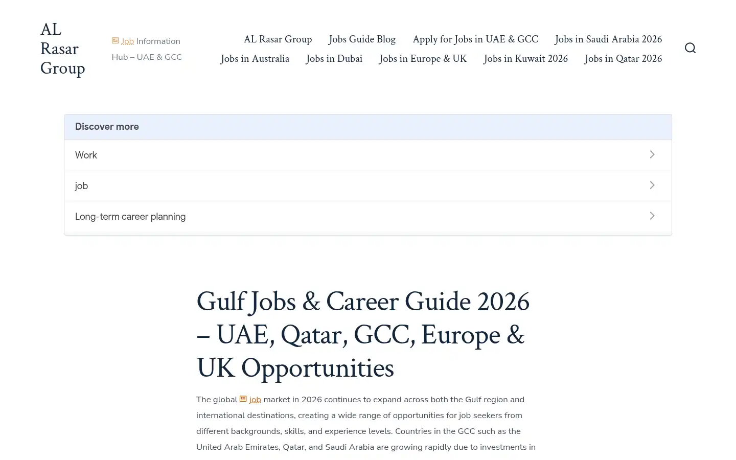 Screenshot of alrasarllc.com