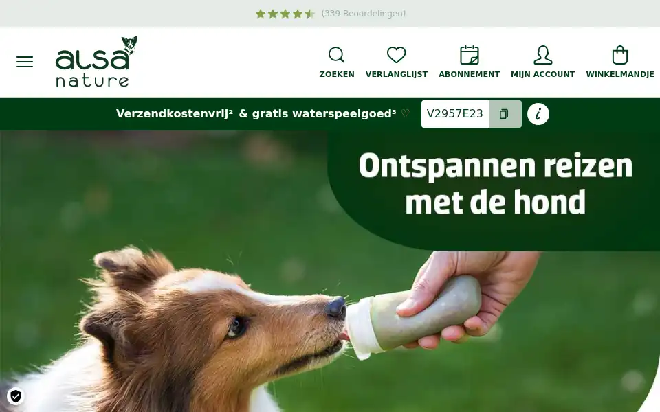 Screenshot of alsa-nature.nl
