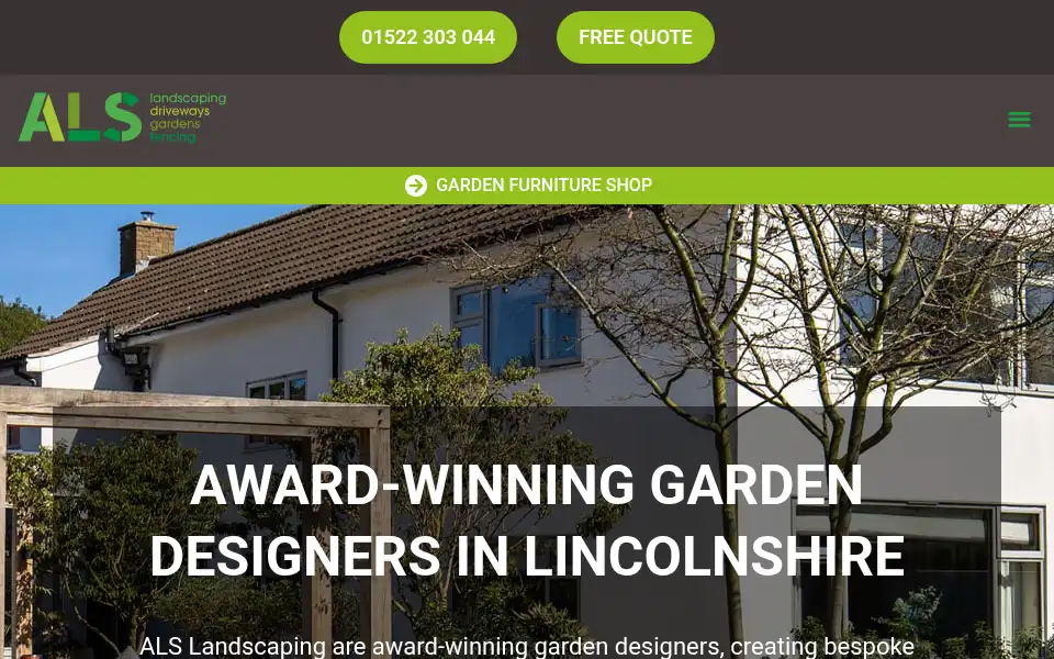 Screenshot of alslandscaping.co.uk