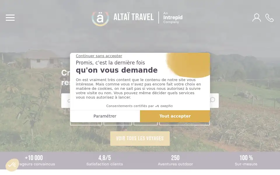 Screenshot of altai-travel.com
