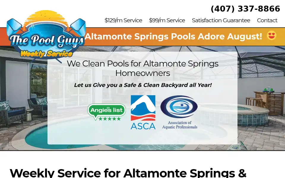 Screenshot of altamontespringspools.com