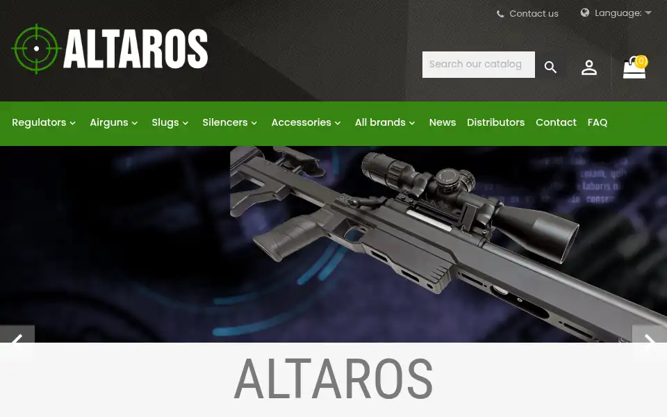 Screenshot of altaros.cz