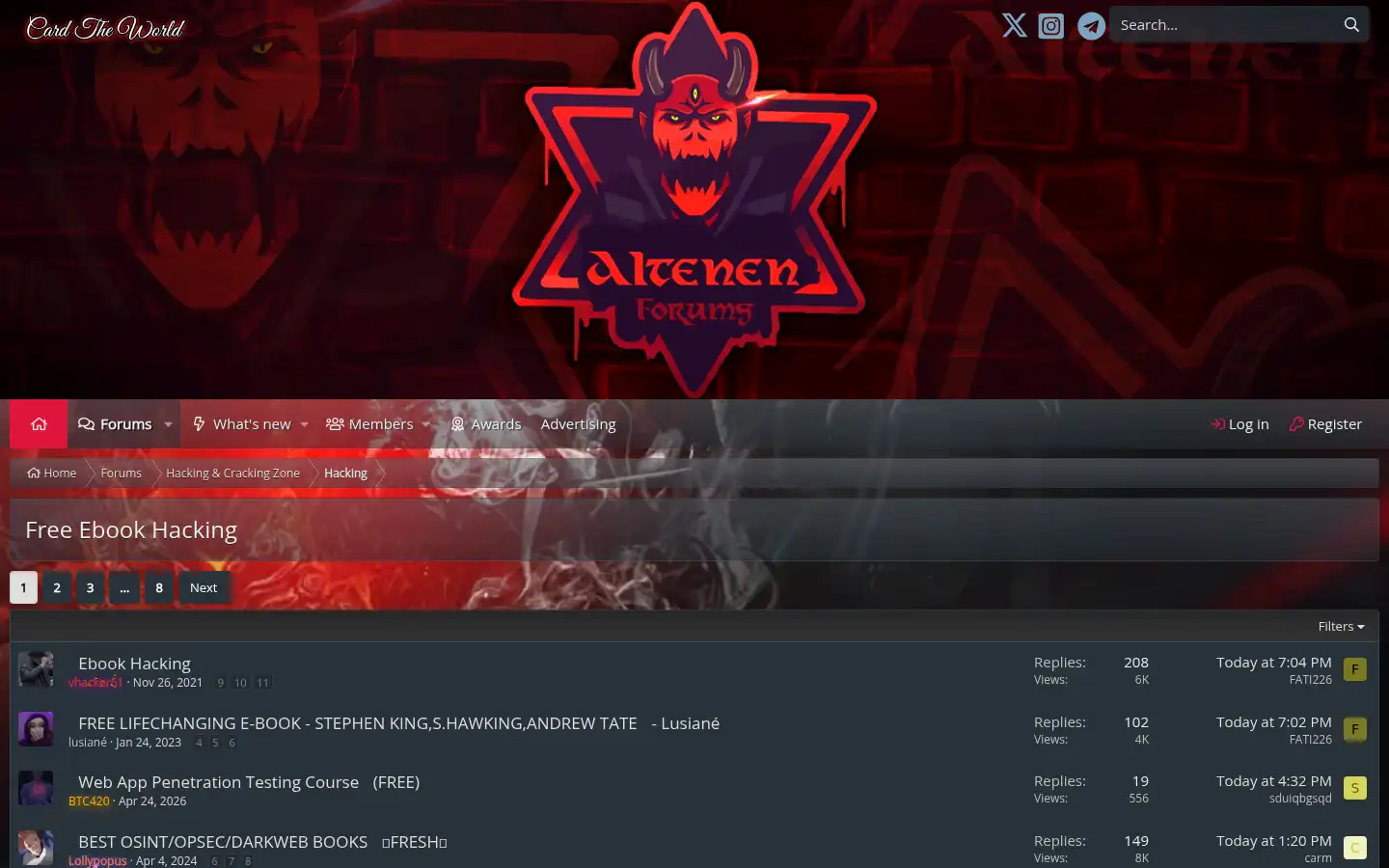 Screenshot of altenens.is