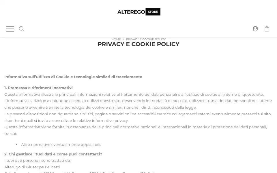 Screenshot of alteregocustom.shop
