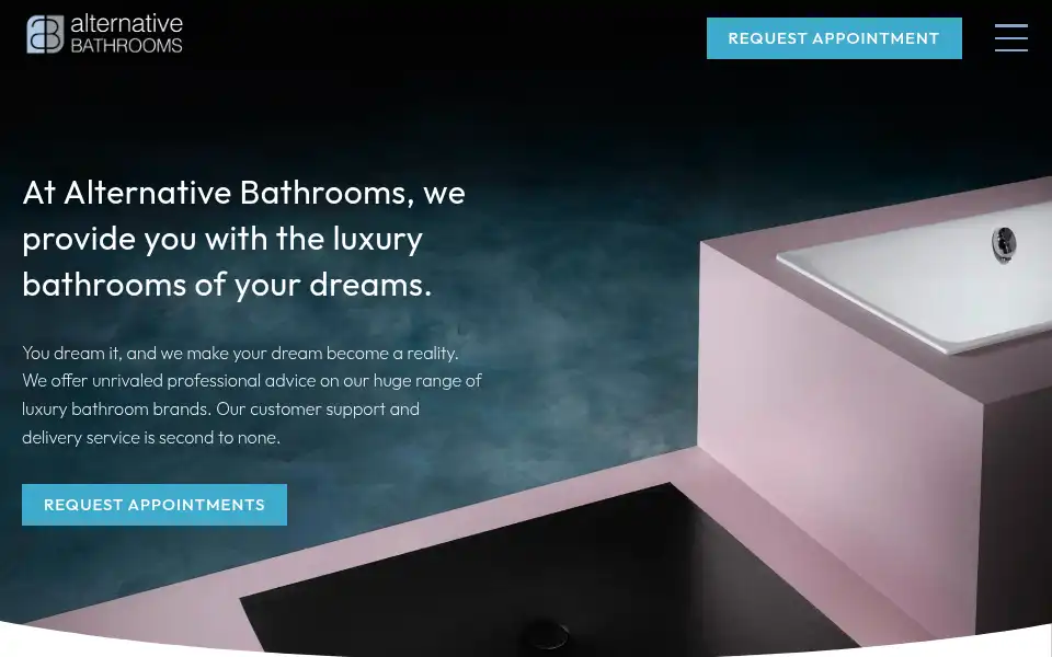Screenshot of alternativebathrooms.com