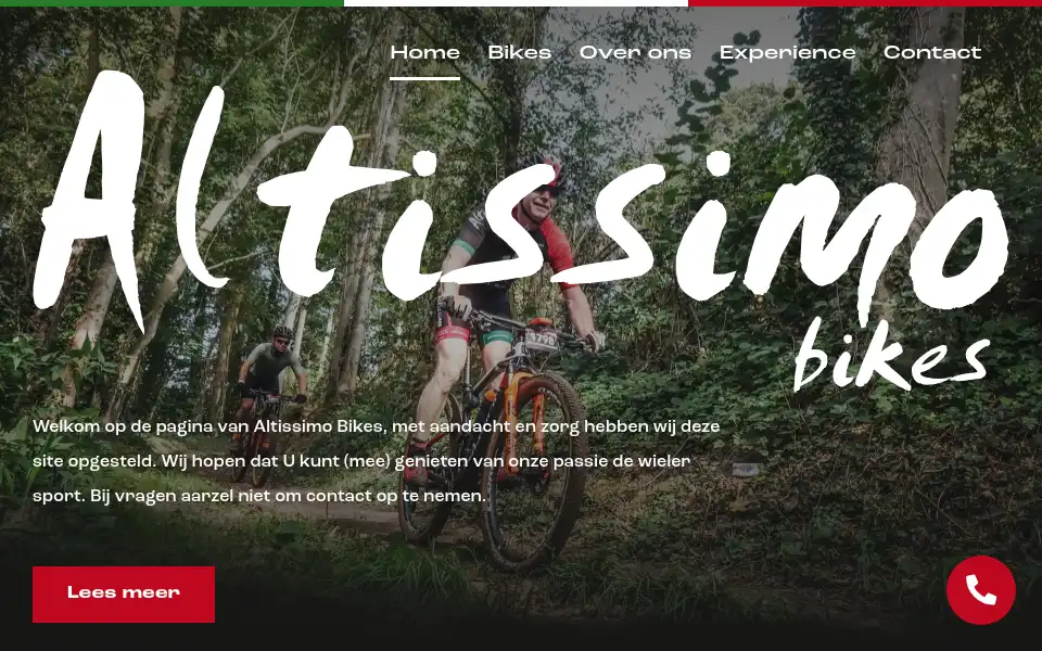 Screenshot of altissimo-bikes.com
