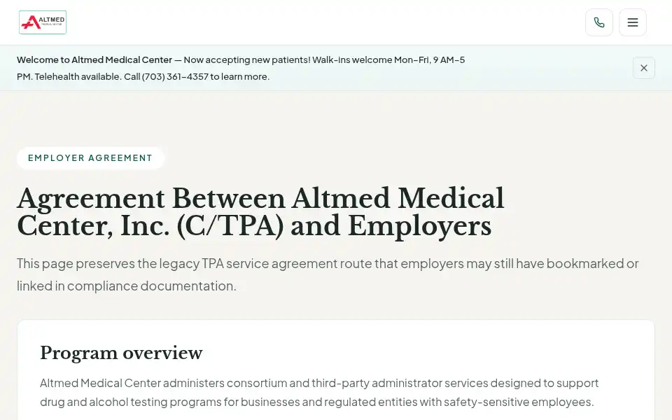 Screenshot of altmedfirst.com