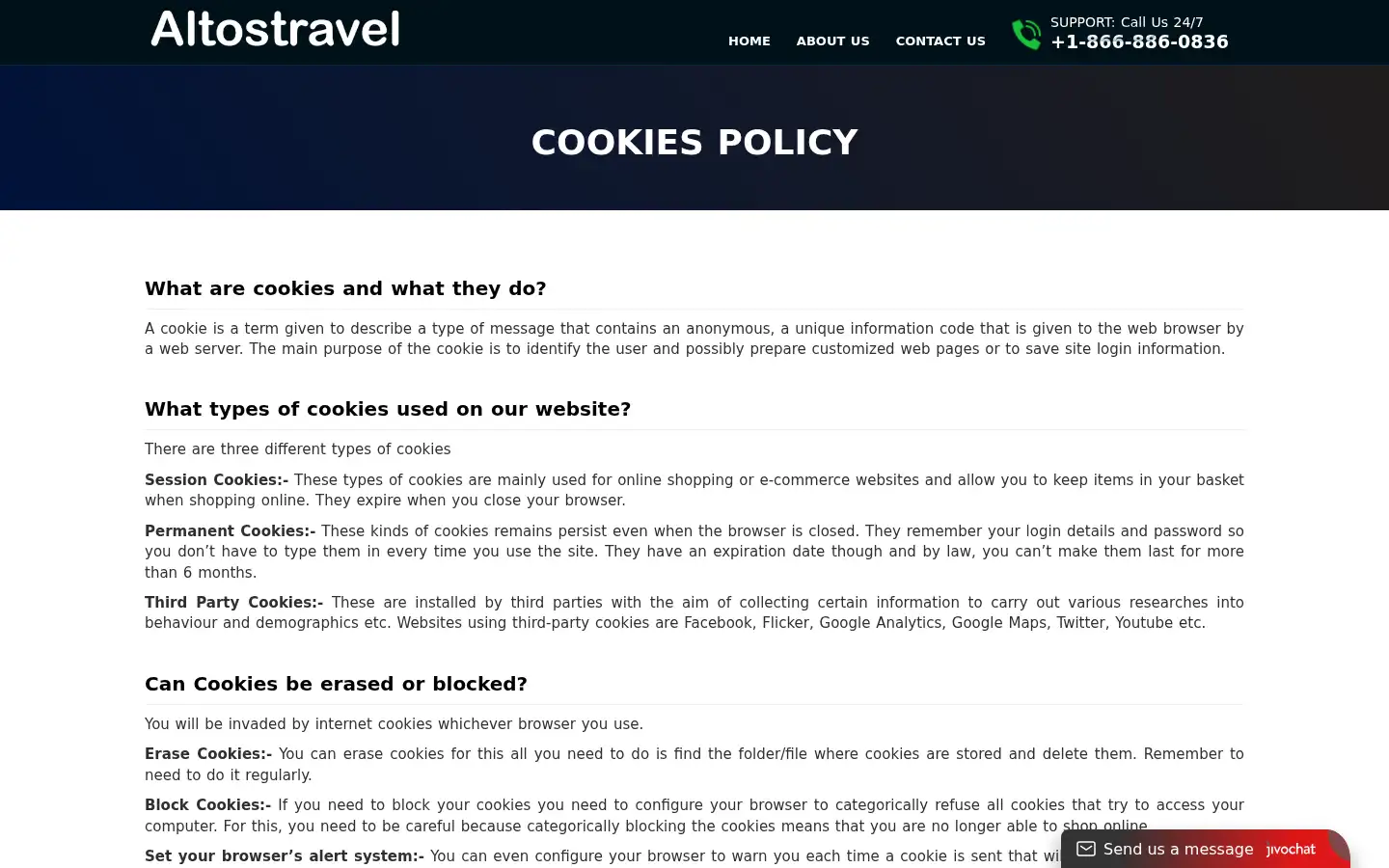 Screenshot of altostravel.com
