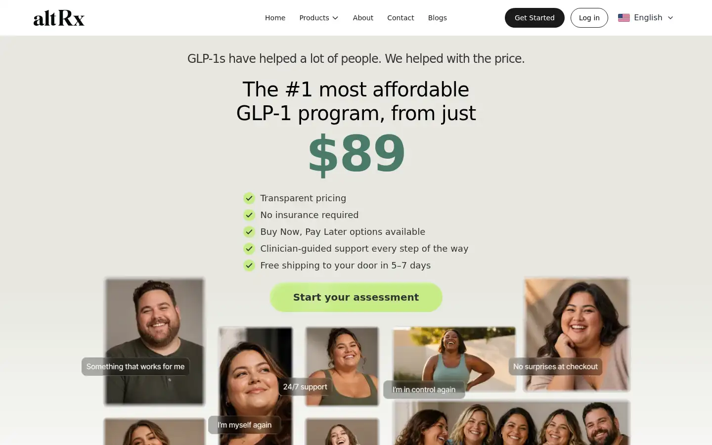 Screenshot of altrx.com