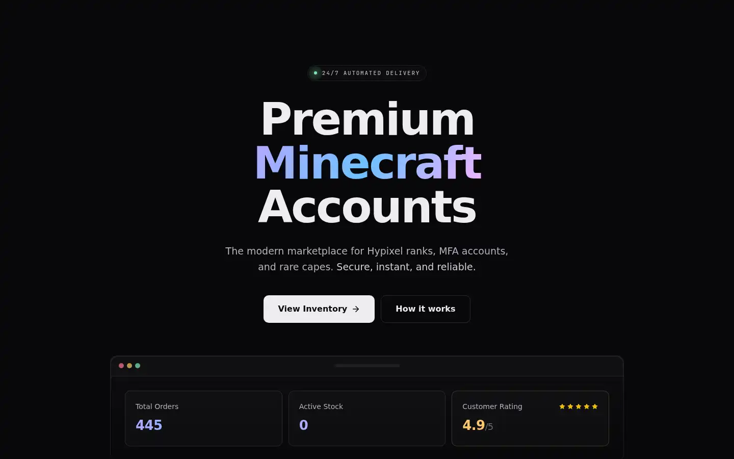 Screenshot of alts.cool