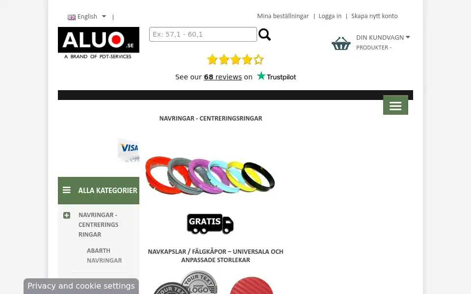 Screenshot of alu-o.se