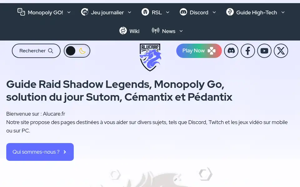 Screenshot of alucare.fr