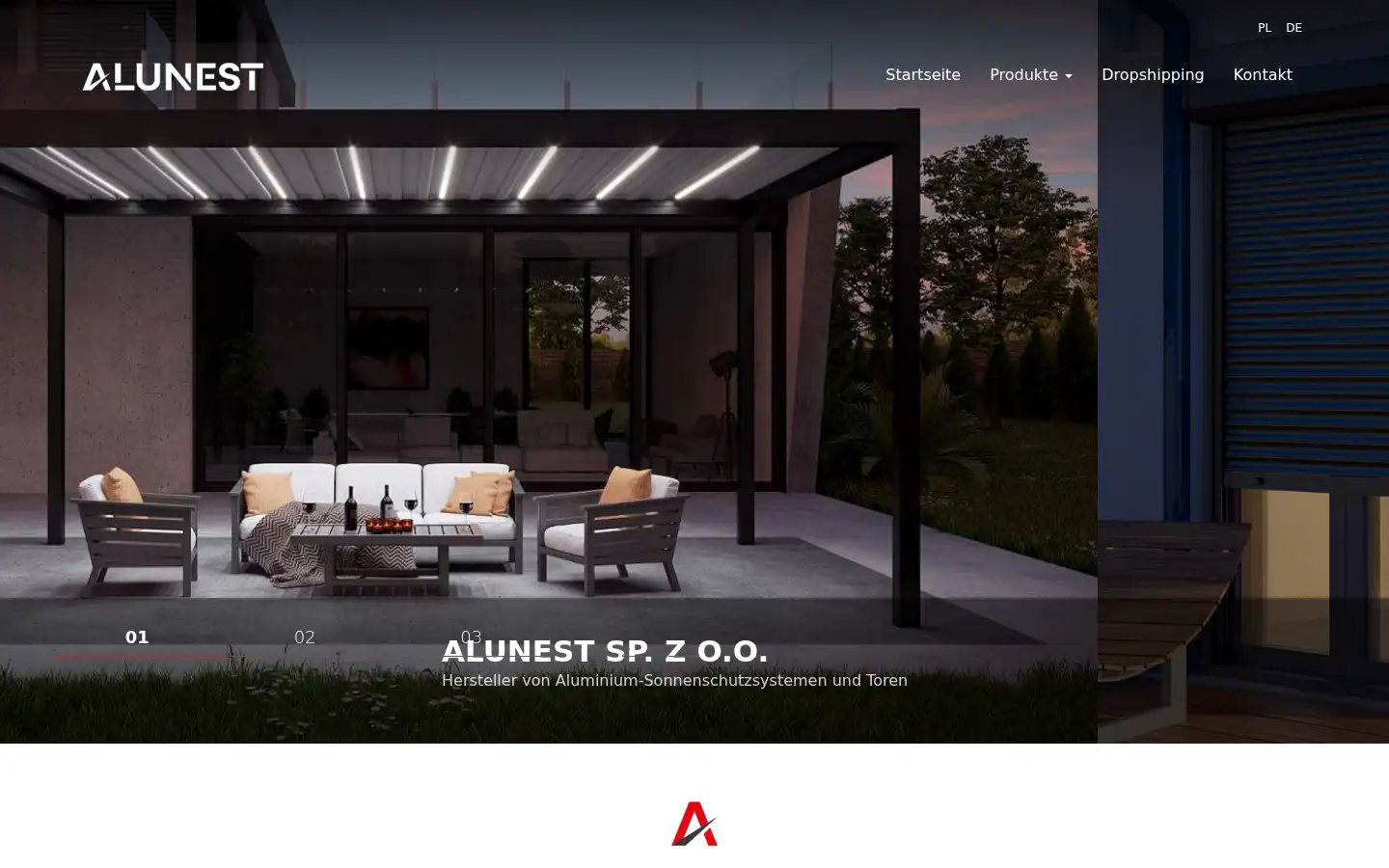 Screenshot of alunest.de