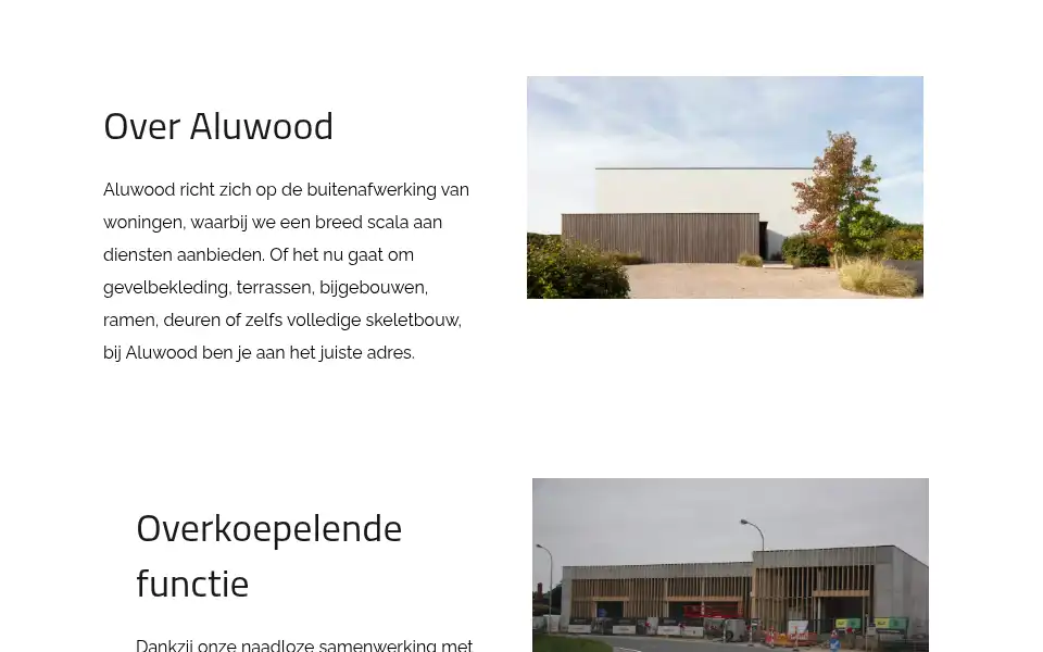 Screenshot of aluwood.be