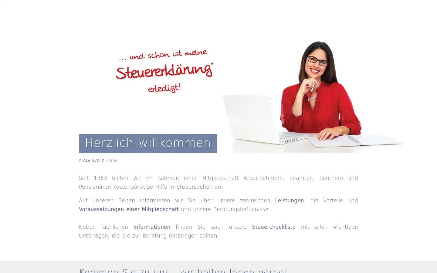 Screenshot of alv-ev.com