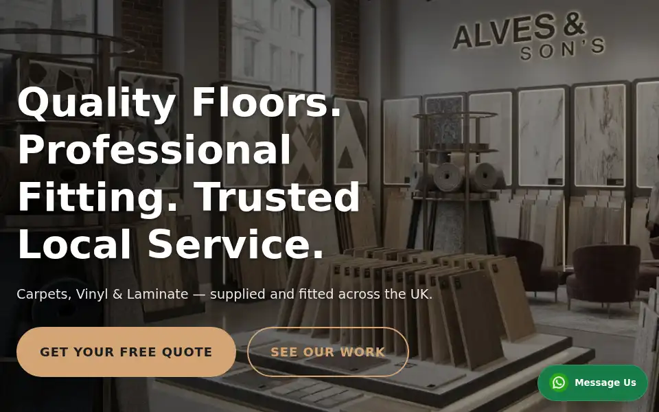 Screenshot of alvesandsons.co.uk