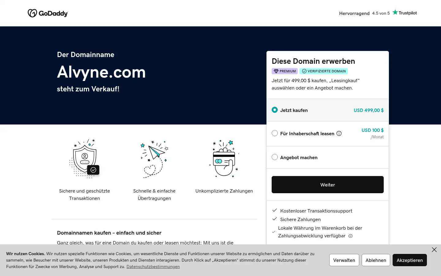 Screenshot of alvyne.com