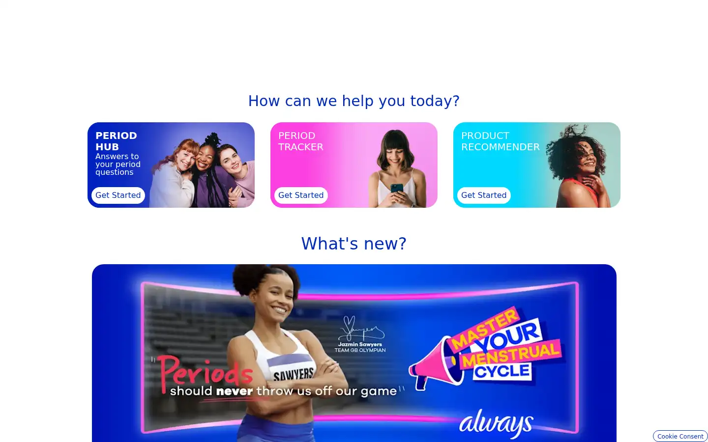 Screenshot of always.co.uk
