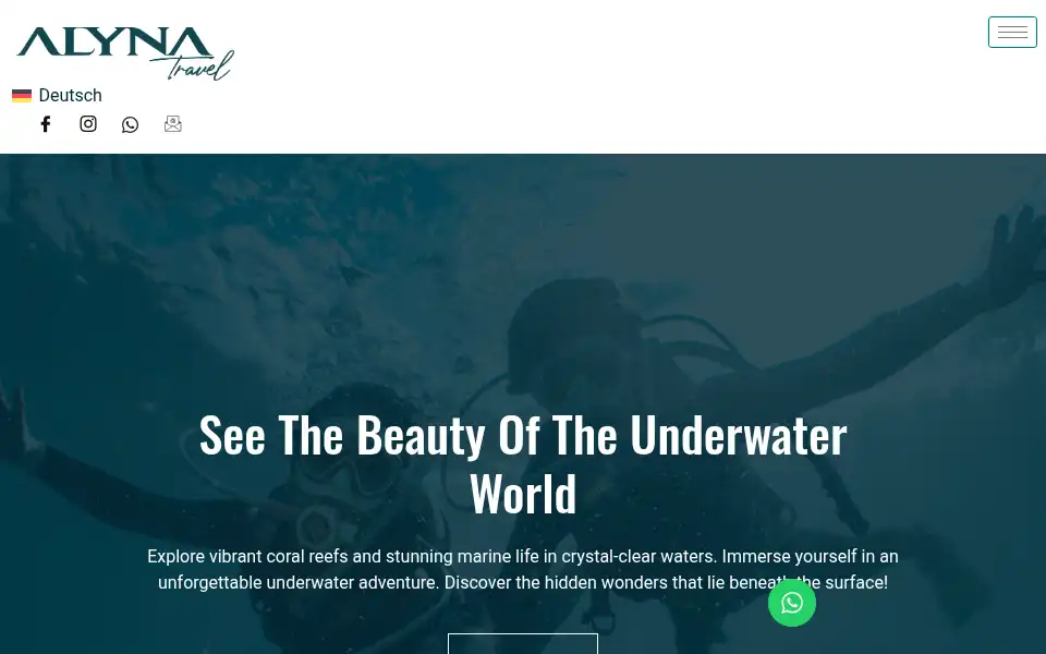 Screenshot of alynatravel.com