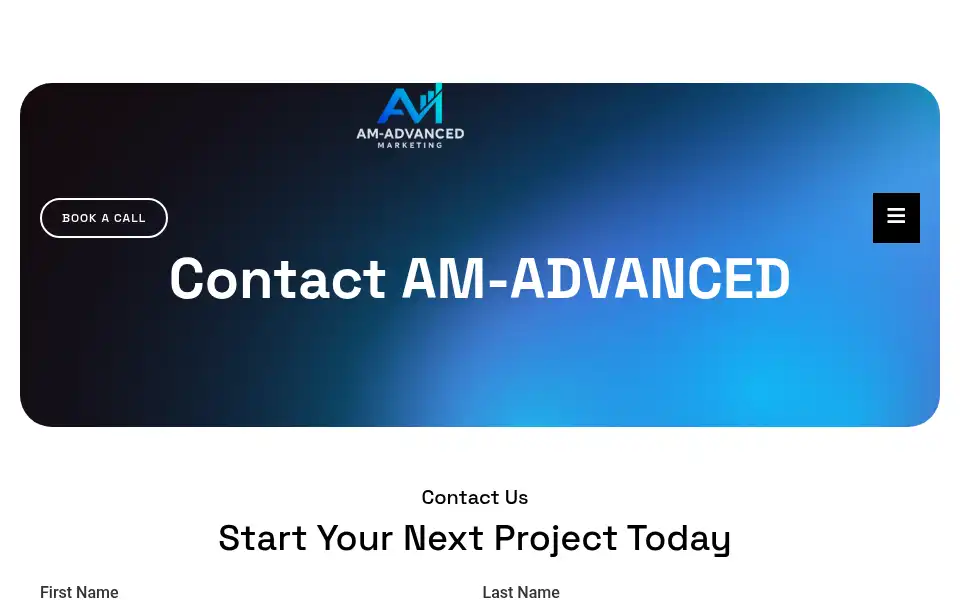 Screenshot of amadvanced.co.uk