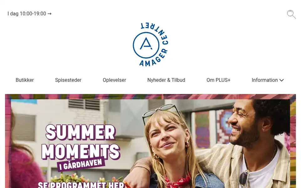 Screenshot of amagercentret.dk