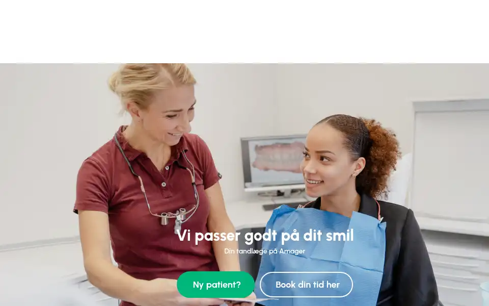 Screenshot of amagertandklinik.dk