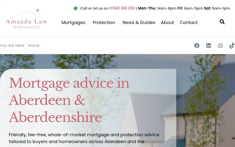 Screenshot of amandalaw-mortgages.com