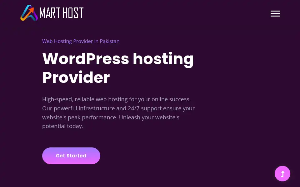 Screenshot of amarthost.com
