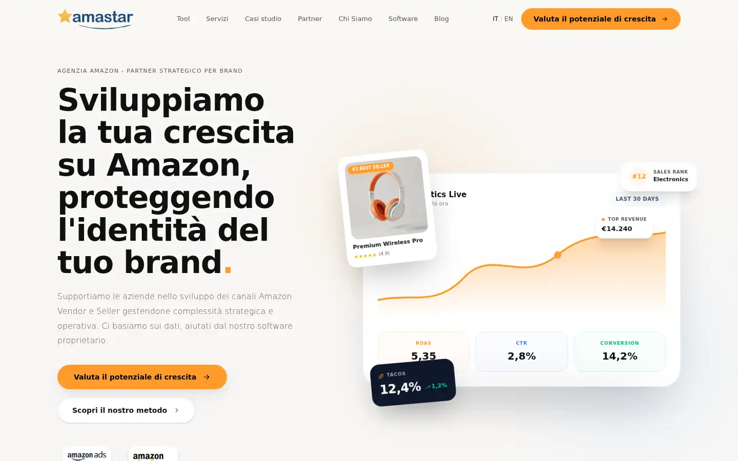 Screenshot of amastar.it