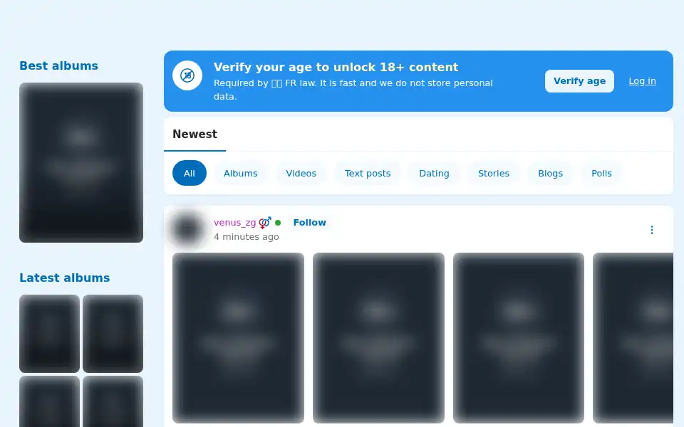 Screenshot of amateri.cz