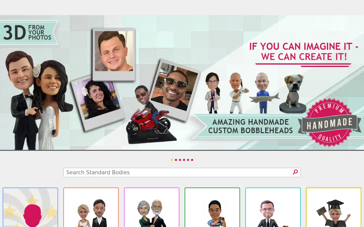 Screenshot of amazingbobbleheads.com