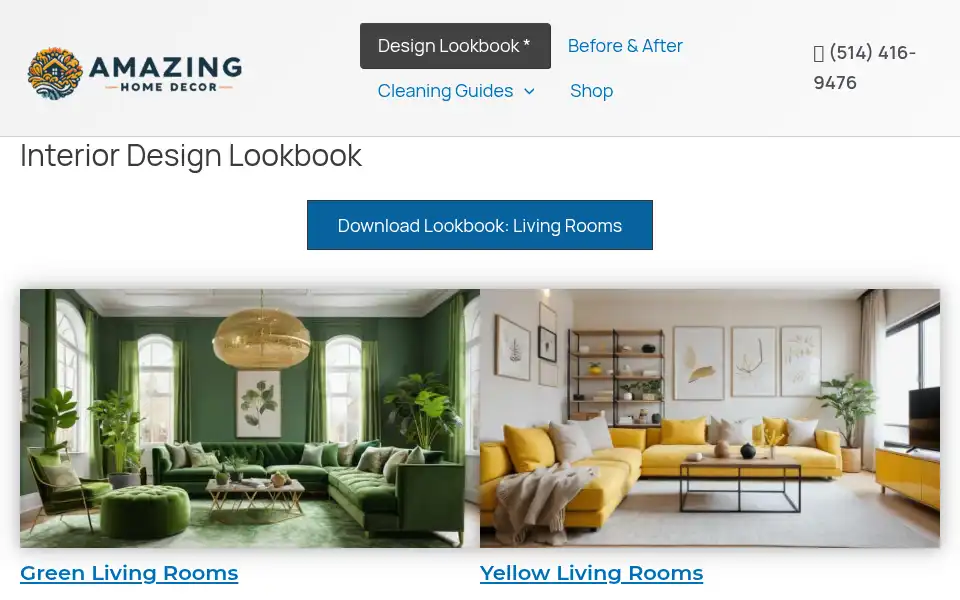 Screenshot of amazinghomedecorco.com