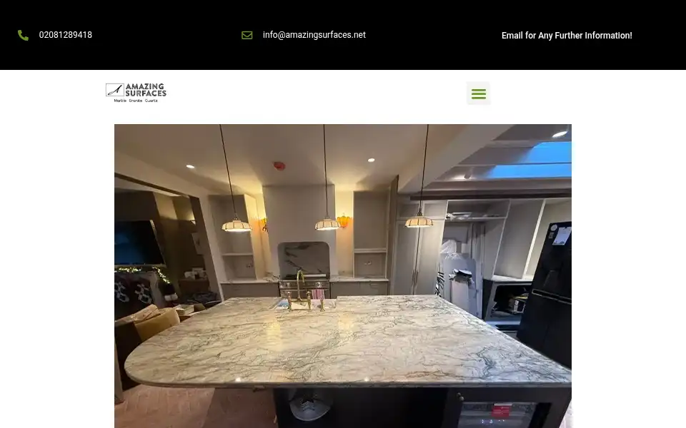 Screenshot of amazingsurfaces.net