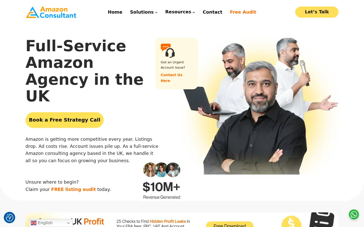 Screenshot of amazon-consultant.co.uk