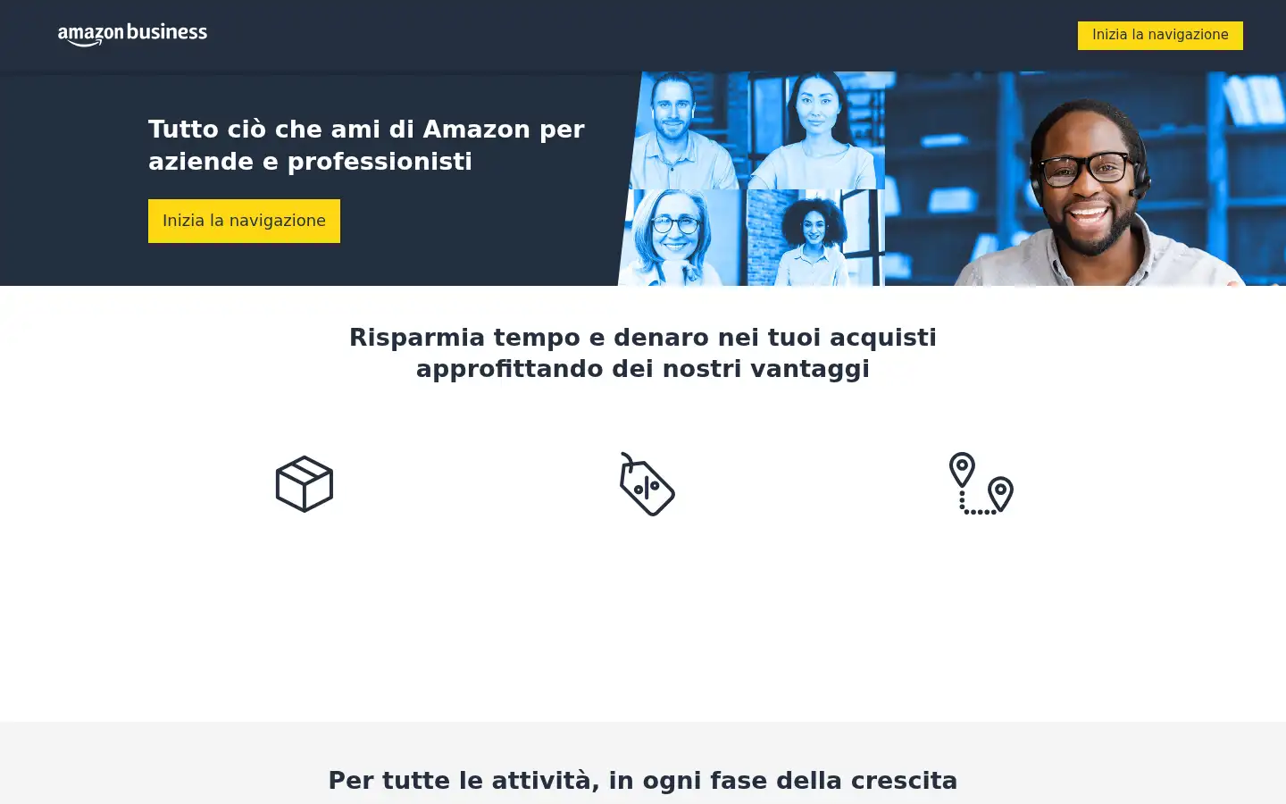 Screenshot of amazonbusiness.it