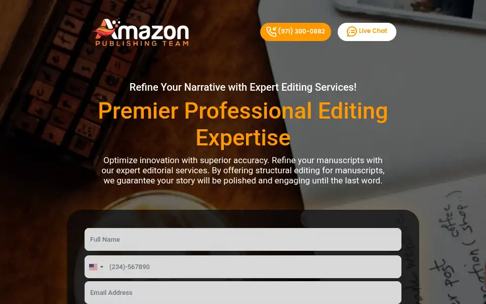 Screenshot of amazonpublishingteam.com