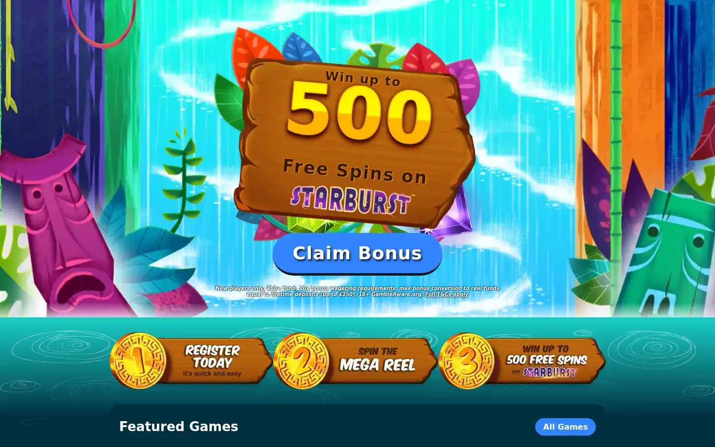 Screenshot of amazonslots.com