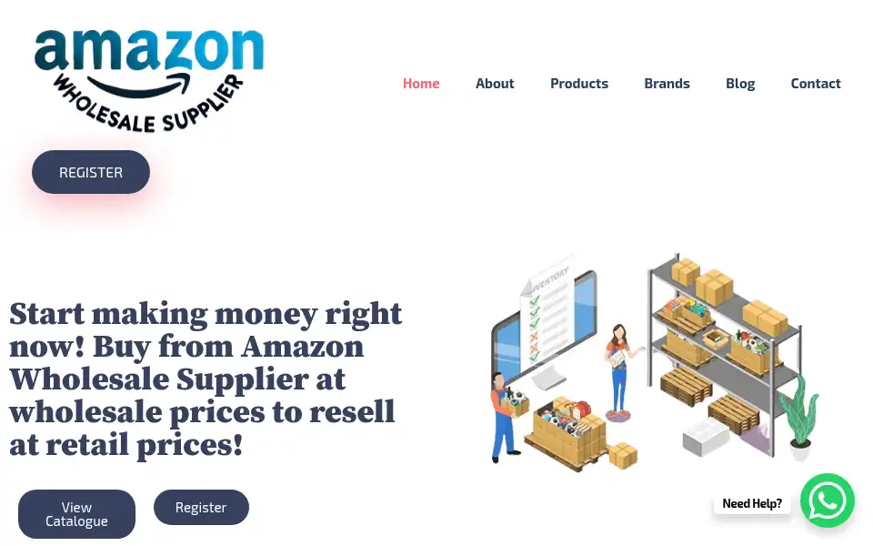 Screenshot of amazonwholesalesupplier.com