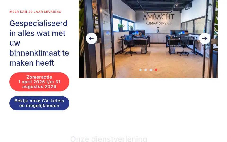 Screenshot of ambachtklimaatservice.nl
