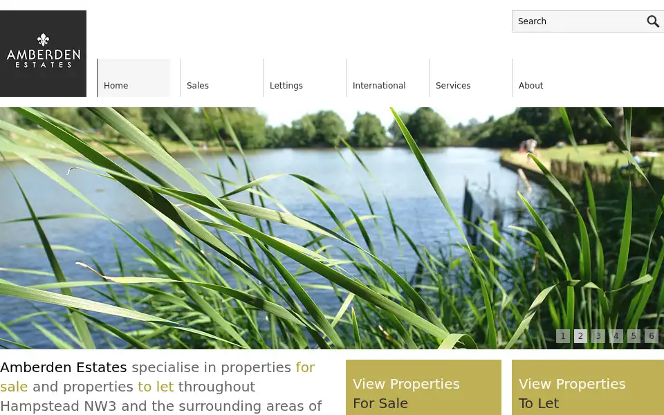 Screenshot of amberden.co.uk
