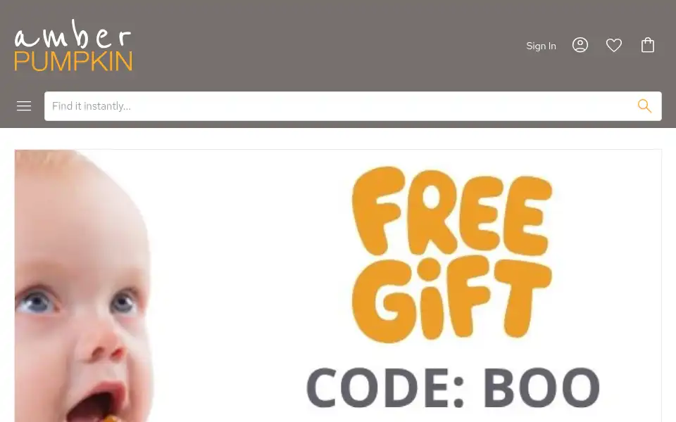 Screenshot of amberpumpkin.com