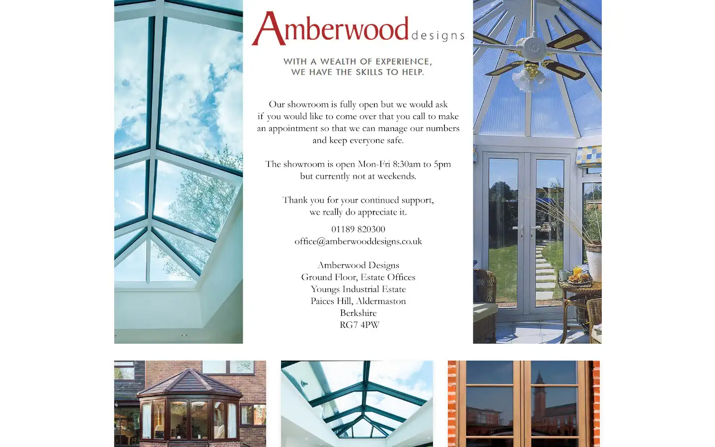 Screenshot of amberwooddesigns.co.uk