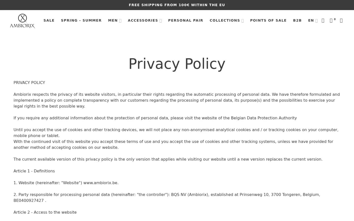 Screenshot of ambiorix.be