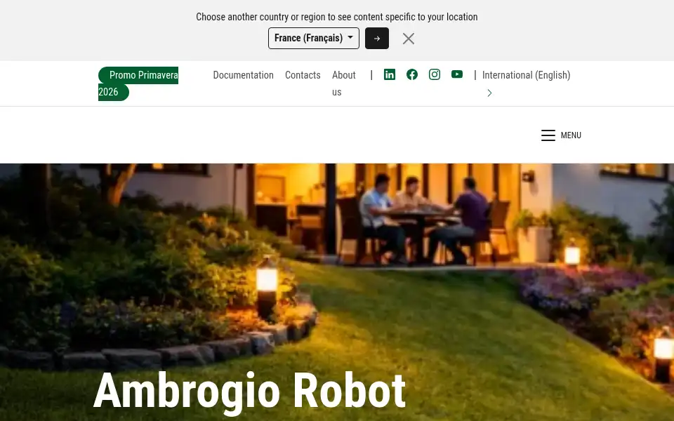 Screenshot of ambrogiorobot.com