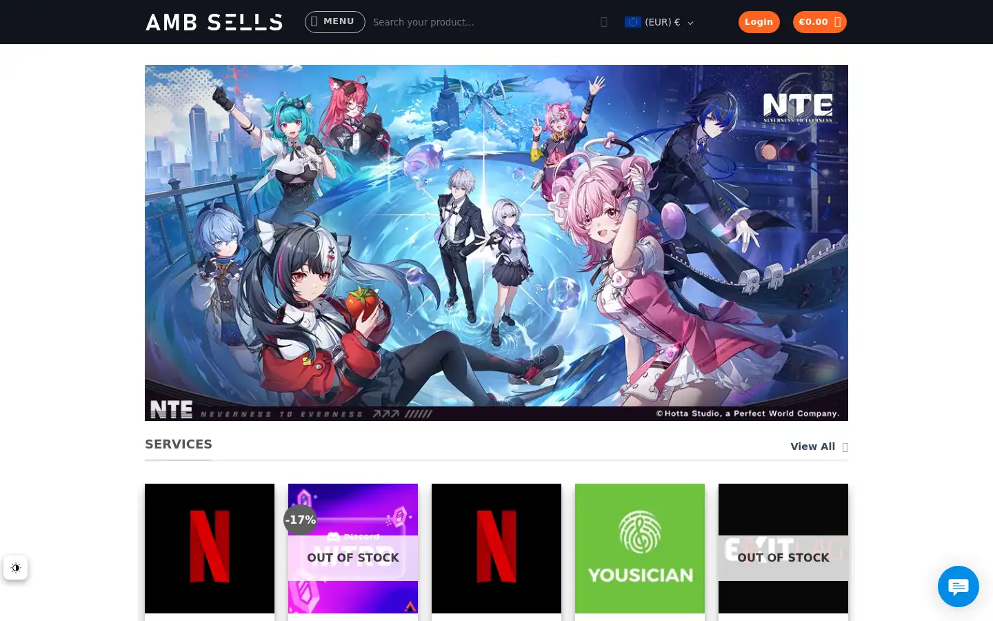 Screenshot of ambsells.com